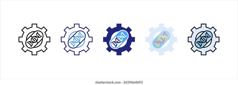 Gene Theraphy Multi Style Icon Set