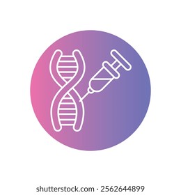 Gene Therapy Icon for Genetic Medicine