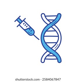 Gene Therapy icon vector stock illustration