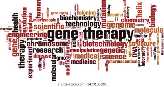 Gene Therapy Word Cloud Concept Collage Stock Vector (Royalty Free ...