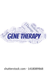 Gene Therapy word cloud. Wordcloud made with text only.