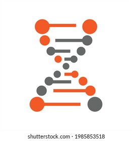 diseño de icono de vector de genes. intercambio genético 