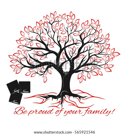 genealogical tree concept family tree template stock vector royalty
