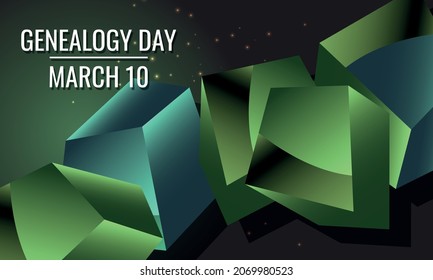  Genealogy Day. Design Suitable For Greeting Card Poster And Banner