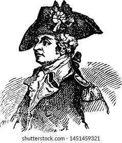 General Anthony Wayne, vintage illustration