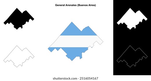 Mapa geral do departamento de Arenales (Buenos Aires)