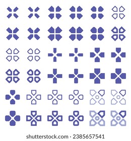General arrow icons related to area expansion and reduction.