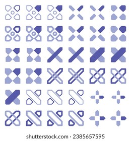 General arrow icons related to area expansion and reduction.