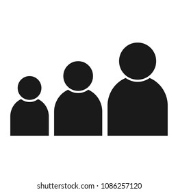 General Audience. People Group Icon Vector