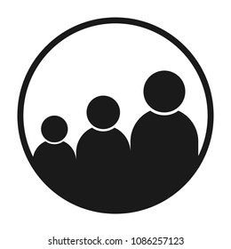 General audience. people group icon vector