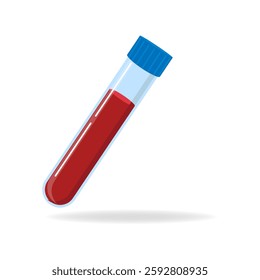 General blood analysis . Vector illustration isolated on a white background.