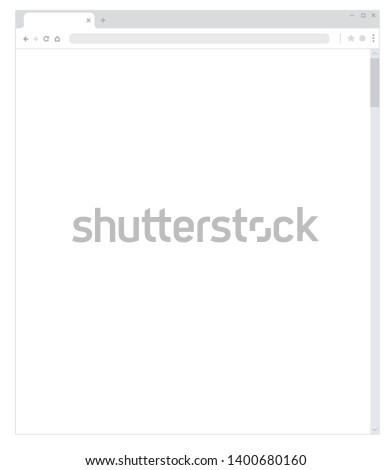 General browser mock-up illustration (vertical) 