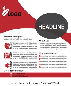 General Business promoting concept Flyer template 