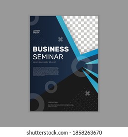 General business seminar flyer template. -  Vector.