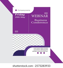 General business squared flyer template.eps
