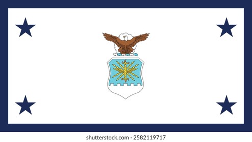 General Counsel and Assistant Secretaries of the Air Force Flag Vector Illustration Premium Quality