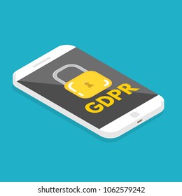  General Data Protection Regulation - GDPR. Vector illustration
