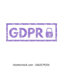  General Data Protection Regulation - GDPR. Vector illustration