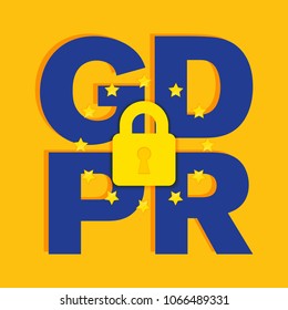 General Data Protection Regulation Gdpr Vector Illustration