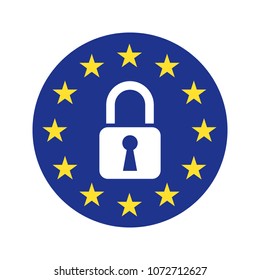 General Data Protection Regulation (GDPR). Vector illustration. Business