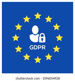 General Data Protection Regulation (GDPR) Concept Illustration 