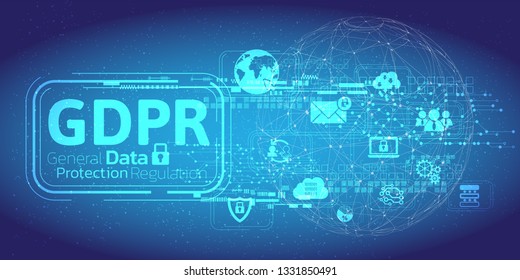 General Data Protection Regulation (GDPR) Concept.