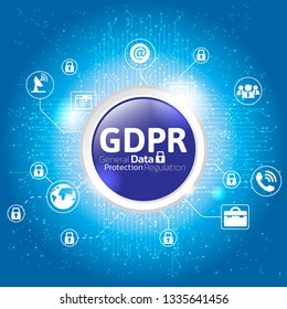 General Data Protection Regulation (GDPR) Concept.