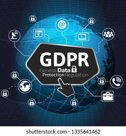 General Data Protection Regulation (GDPR) Concept.