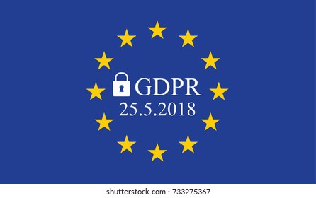 General Data Protection Regulation Gdpr Stock Vector Royalty Free