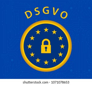 General data protection regulation german mutation concept
