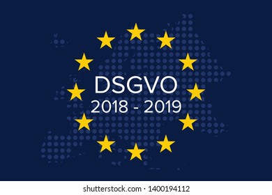 General data protection regulation german mutation: Datenschutz Grundverordnung fur Unternehmen (DSGVO), 2018 - 2019, 1 year on