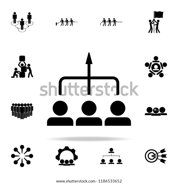 general direction employees icon teamwork icons stock vector royalty free 1186533652 shutterstock