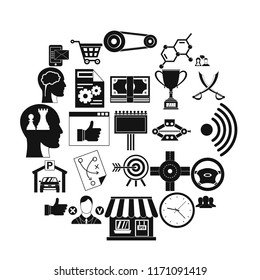 General director icons set. Simple set of 25 general director vector icons for web isolated on white background