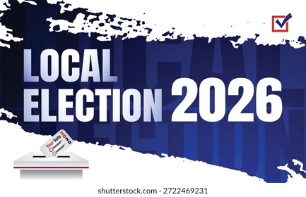 Elección general 2026 Anuncio de estilo de Editorial con diseño limpio