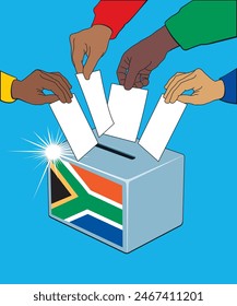 General elections will be held in South Africa in 2024 to elect a new National Assembly as well as the provincial legislature in each province. The ballot box is a temporarily sealed container.