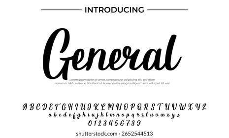 Geral - Fonte de Script Elegante para Design Manuscrito Suave e Tipografia Criativa