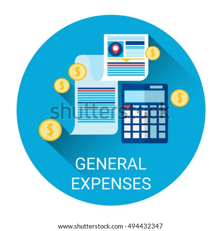 general expenses budget planning business icon stock vector royalty