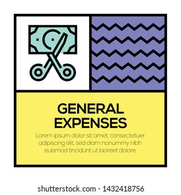 GENERAL EXPENSES AND ILLUSTRATION ICON CONCEPT