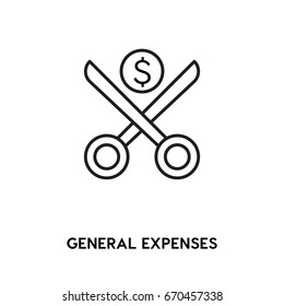 General expenses vector icon