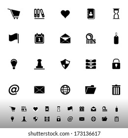 General folder icons on white background, stock vector