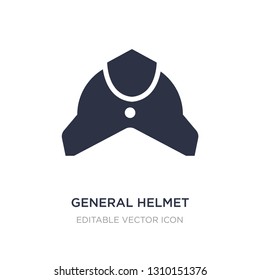 general helmet icon on white background. Simple element illustration from Fashion concept. general helmet icon symbol design.