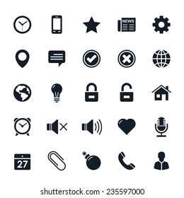 General Icon on White Background Vector Illustration