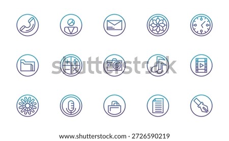 general icon set for mobile phone or desktop