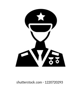 General icon. Trendy General logo concept on white background from army and war collection. Suitable for use on web apps, mobile apps and print media.