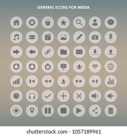 General Icons for Media