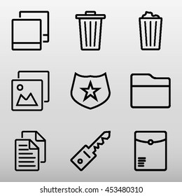 General Icons Set Vector Illustration