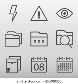 General Icons Set Vector Illustration