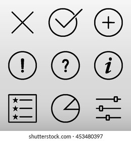 General Icons Set Vector Illustration