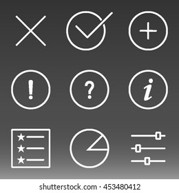 General Icons Set Vector Illustration
