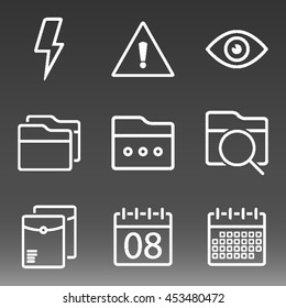 General Icons Set Vector Illustration